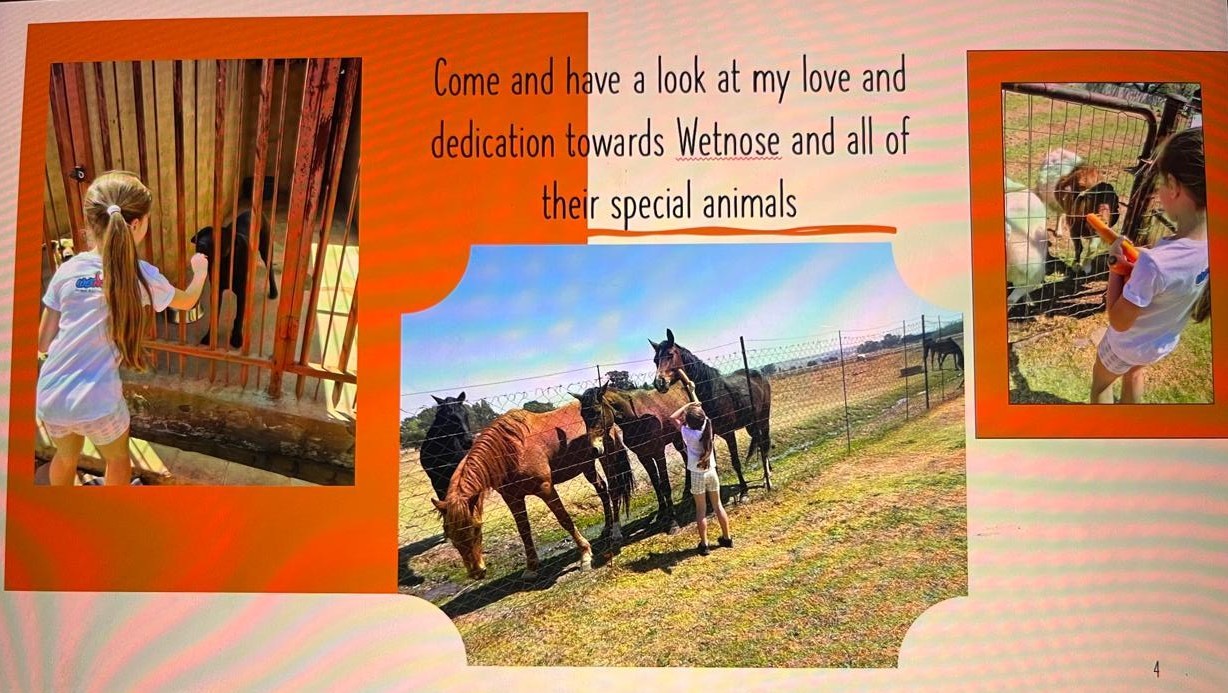 Miané Müller supporting Wetnose Animal Shelter and spending time with rescued animals